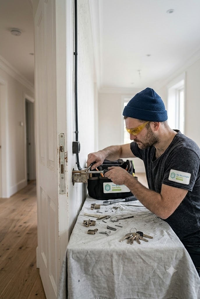 Slotenmaker Nootdorp: monteur aan het werk aan een deurslot